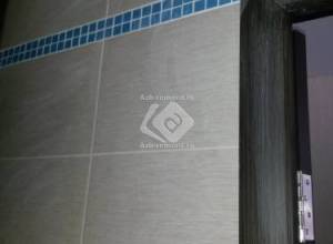 Ремонт ванной черной плиткой с мозаикой - фото 6