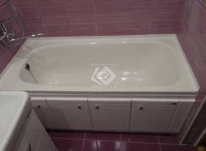 Ремонт ванны в фиолетовых тонах - фото 3