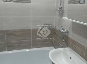 Ремонт ванной комнаты в песочном стиле 53-2